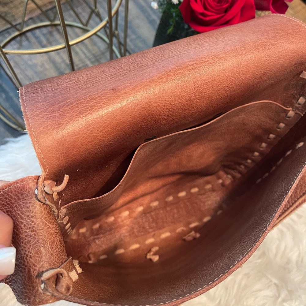 Brown Leather Crossbody Bag - Bedstu Inspired - Picture 7 of 14